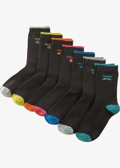Damen bonprix Socken|Socken|Socken mit Bio-Baumwolle (7er Pack)