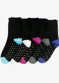 Damen bonprix Nachhaltigere Materialien|Socken & Strumpfhosen|Socken mit Bio-Baumwolle (5er Pack)