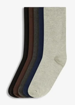 Outlet Socken mit druckfreiem Bündchen und Bio-Baumwolle (5er Pack) Damen Socken|Socken