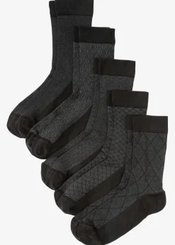 New Socken mit druckfreiem Bund (5er Pack) Damen Socken|Socken