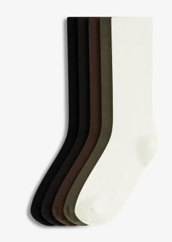 Online Socken mit Rippstruktur und Bio-Baumwolle (5er Pack) Damen Mehrfachpacks|Jungen·Strümpfe