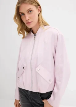 Damen bonprix Bekleidung·Hosen|Jacken & Mäntel|Softblouson aus glänzendem Viskose-Mix