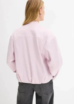 Damen bonprix Bekleidung·Hosen|Jacken & Mäntel|Softblouson aus glänzendem Viskose-Mix