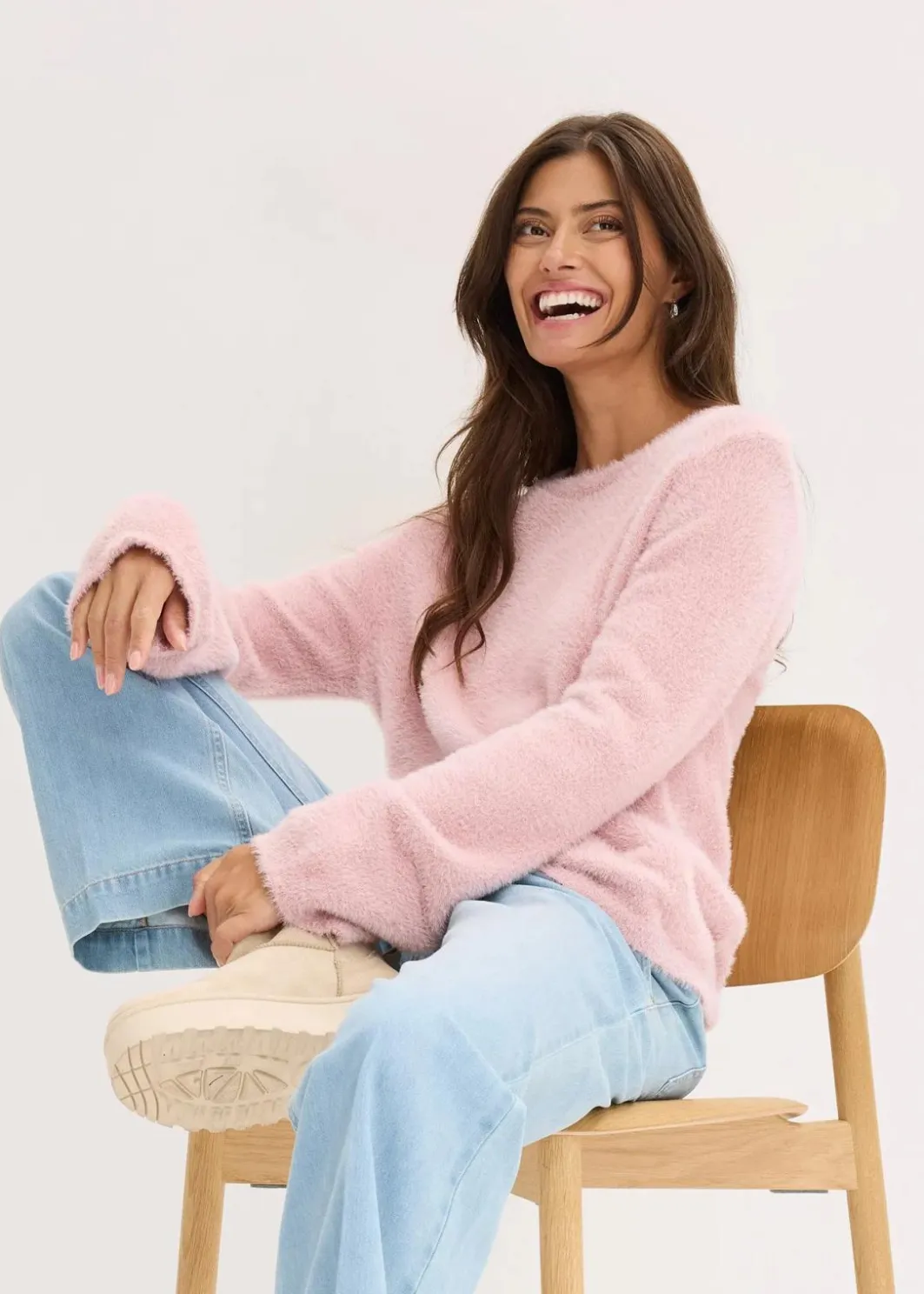 Online Softer Pullover mit weiten Ärmeln Damen Bekleidung·Umstandsmode|Pullover & Strickjacken