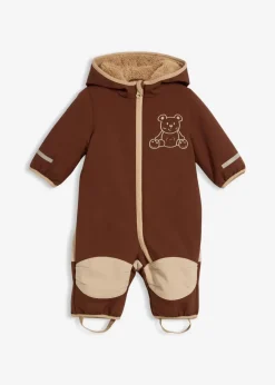 Kinder bonprix Jacken & Outdoor|Overalls & Sets|Softshell Overall mit Teddyfleece und Kapuze