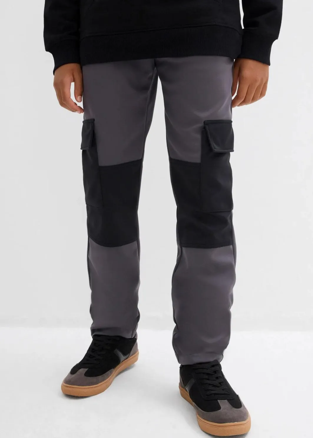 Kinder bonprix Jungen 2-8 Jahre·Nachhaltigere Materialien|Jungen 9-16 Jahre·Hosen|Softshell-Cargohose, weitenverstellbar