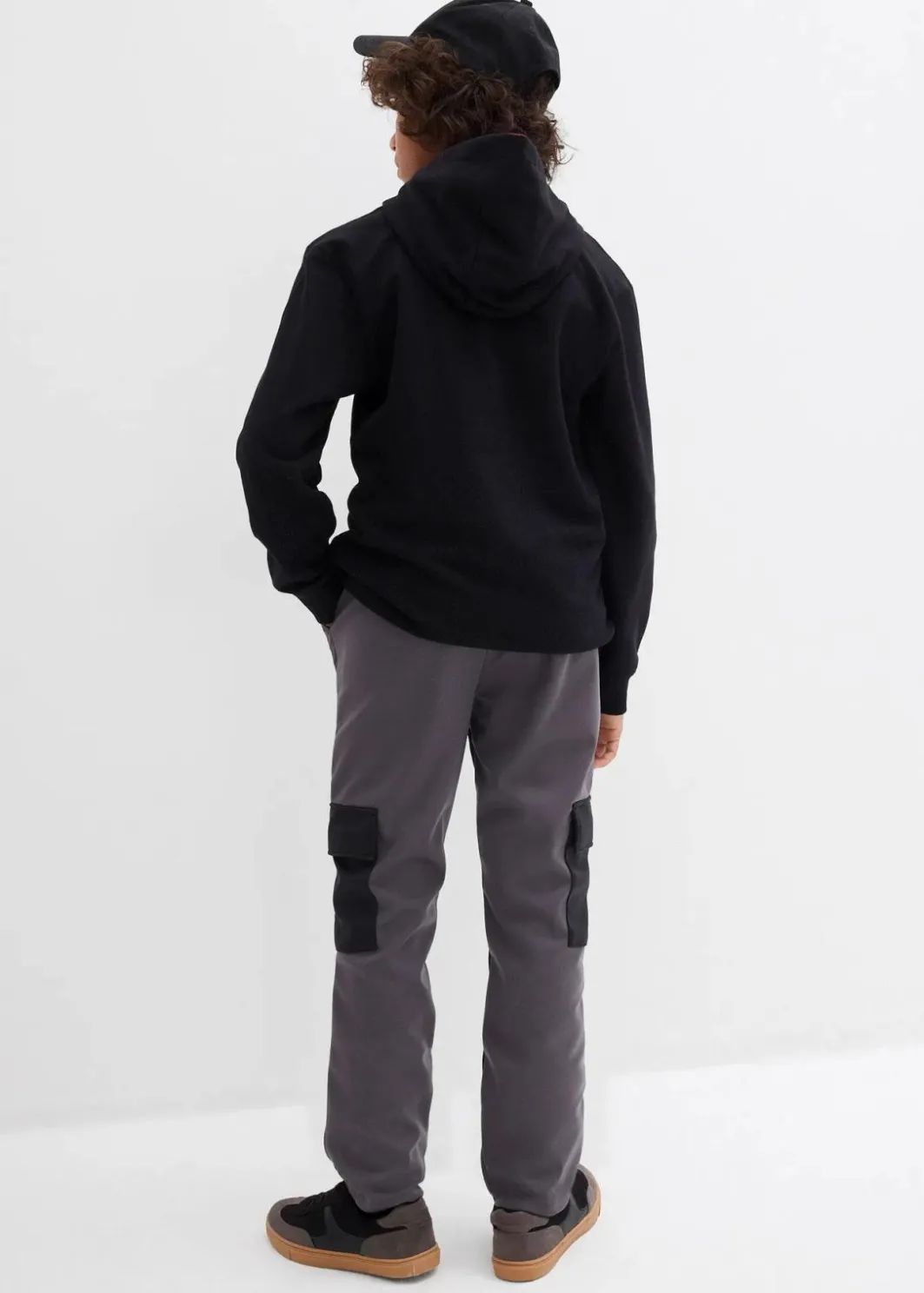 Kinder bonprix Jungen 2-8 Jahre·Nachhaltigere Materialien|Jungen 9-16 Jahre·Hosen|Softshell-Cargohose, weitenverstellbar