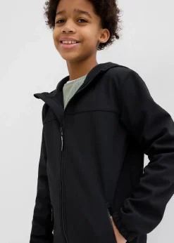 Kinder bonprix Jungen 9-16 Jahre·Jacken & Outdoor|Jungen 2-8 Jahre·Nachhaltigere Materialien|Softshelljacke mit Kapuze, wasserabweisend