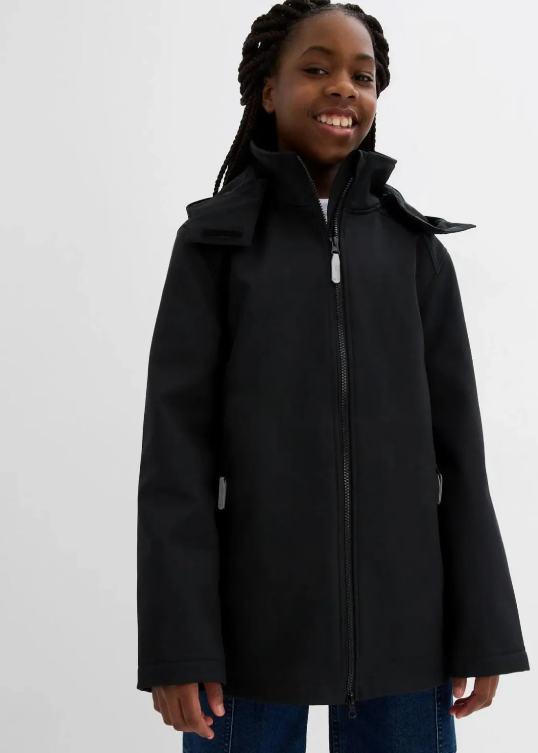 New Softshell-Parka mit abnehmbarer Kapuze, wasserabweisend Kinder Mädchen 9-16 Jahre·Jacken & Outdoor