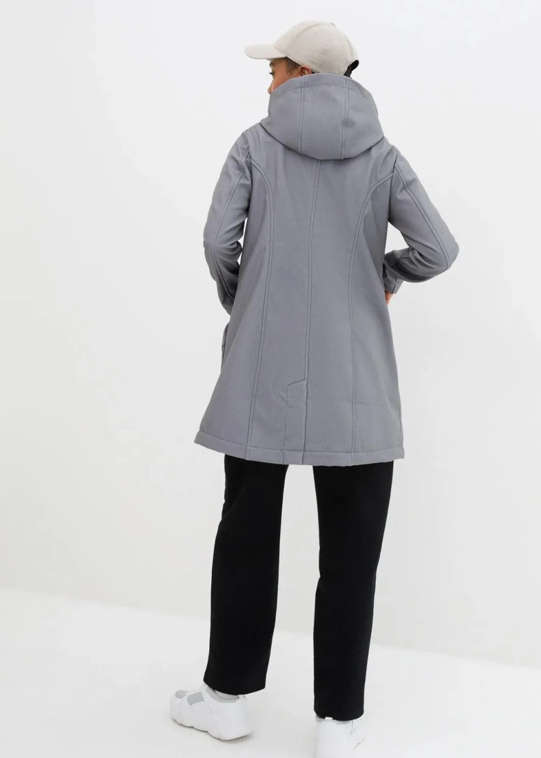 Damen bonprix Bekleidung·Hosen|Jacken & Mäntel|Softshell-Parka mit Kapuze