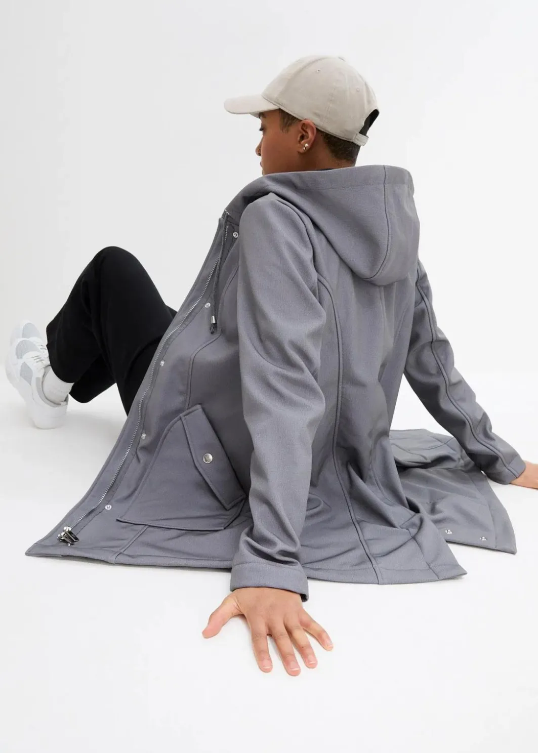 Damen bonprix Bekleidung·Hosen|Jacken & Mäntel|Softshell-Parka mit Kapuze
