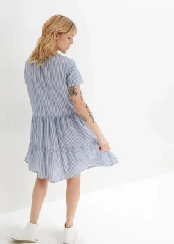 Damen bonprix Bekleidung·Pullover & Strickjacken|Kleider|Sommer-Tunika-Kleid aus reiner Baumwolle