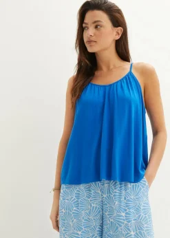 Damen bonprix Nachhaltigere Materialien|Shirts & Tops|Spaghettiträger-Top aus fließender Viskose