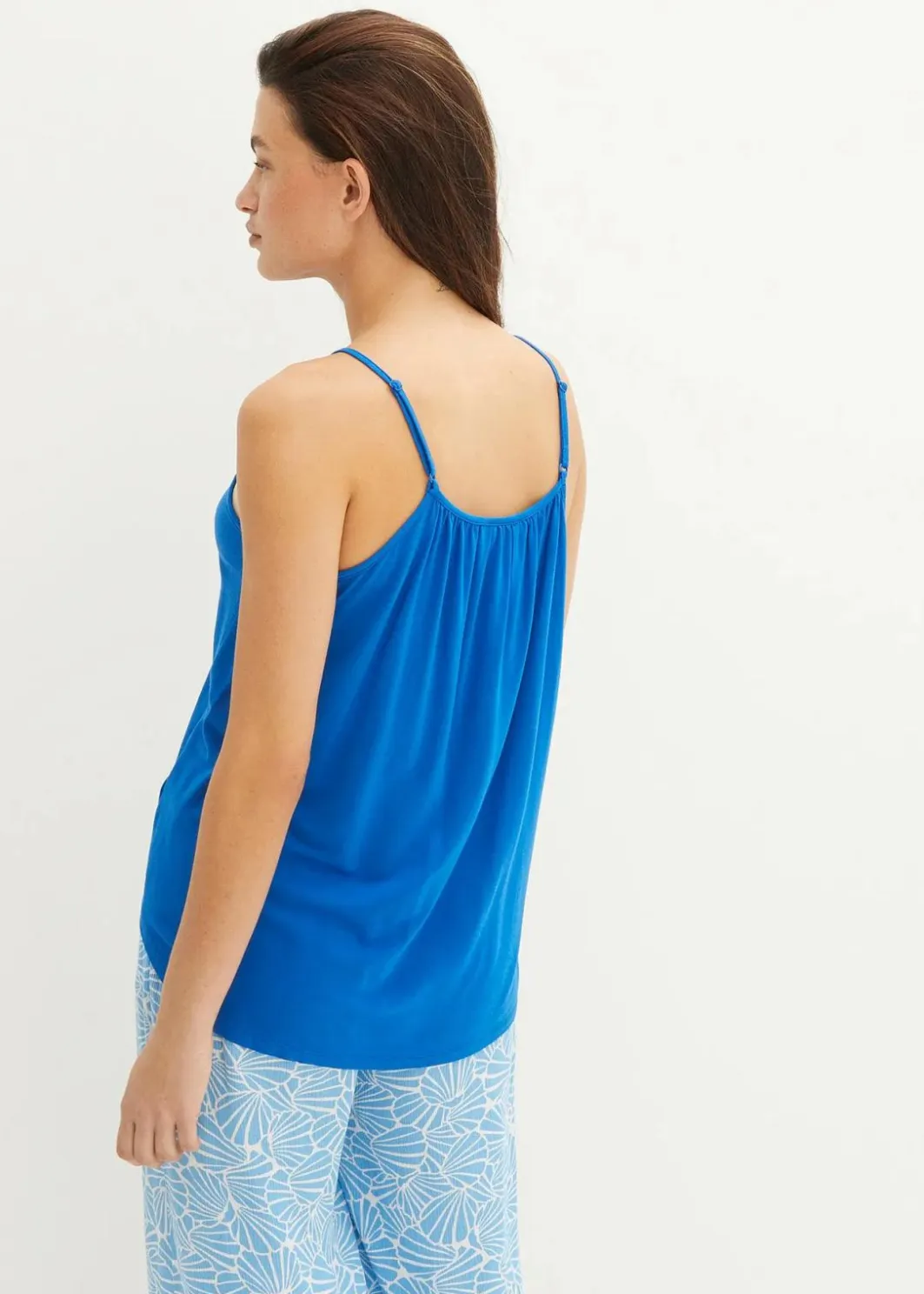 Damen bonprix Nachhaltigere Materialien|Shirts & Tops|Spaghettiträger-Top aus fließender Viskose