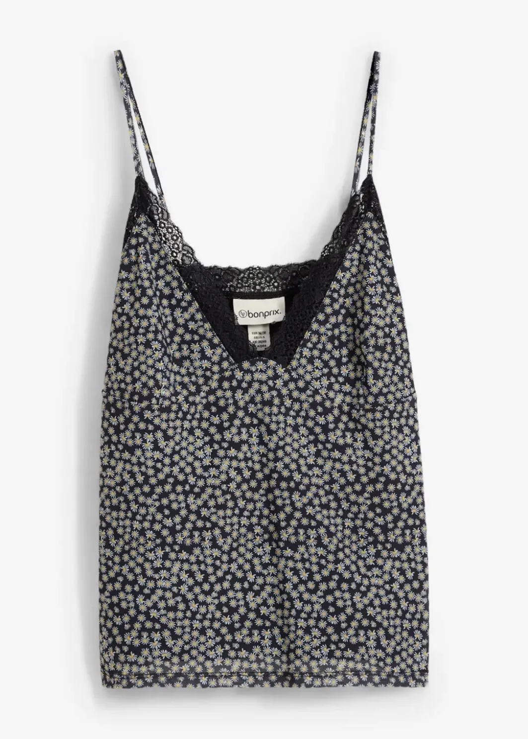 Damen bonprix Shirts & Tops|Spaghettiträger-Top aus Mesh
