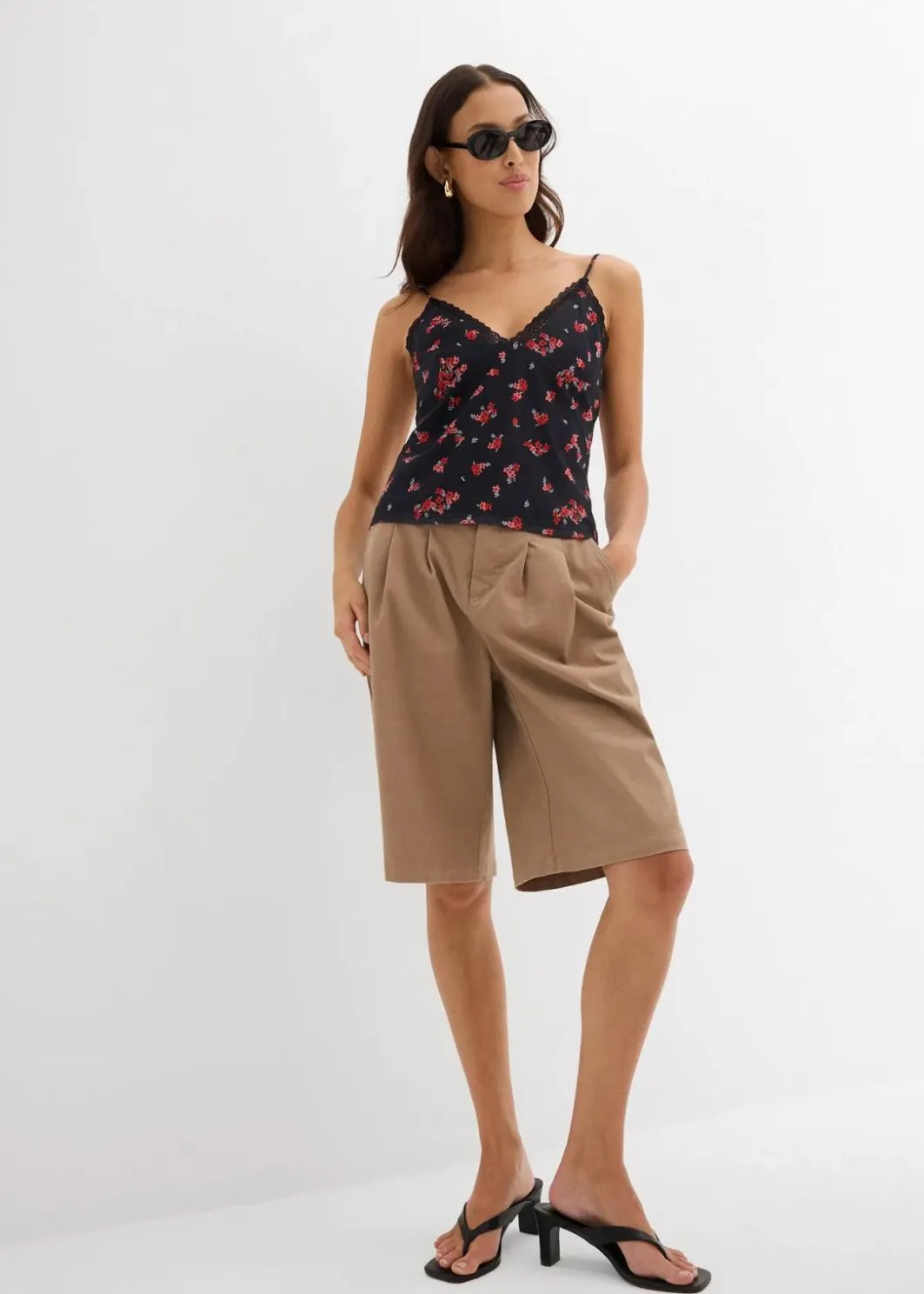 Best Spaghettiträger-Top aus Mesh Damen Shirts & Tops