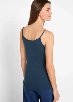 Outlet Spaghettiträger-Top aus reiner Baumwolle (3er Pack) Damen Shirts & Tops|Basics