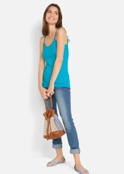 New Spaghettiträger-Top aus reiner Baumwolle (3er Pack) Damen Shirts & Tops|Basics