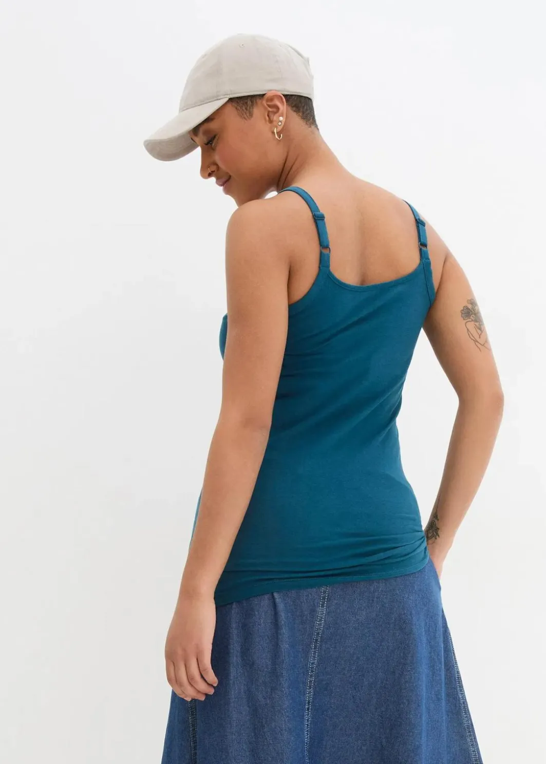 Best Spaghettiträger-Top aus reiner Bio Baumwolle, (2er-Pack) Damen Shirts & Tops|Basics