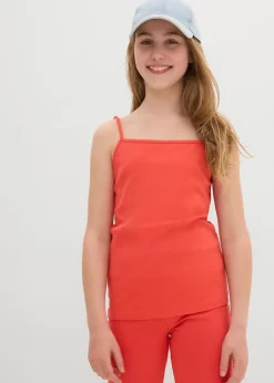 Kinder bonprix Mädchen 9-16 Jahre·Mehrfachpacks|Mädchen 9-16 Jahre·Shirts & Blusen|Spaghettiträger-Top mit Bio-Baumwolle (3er Pack)