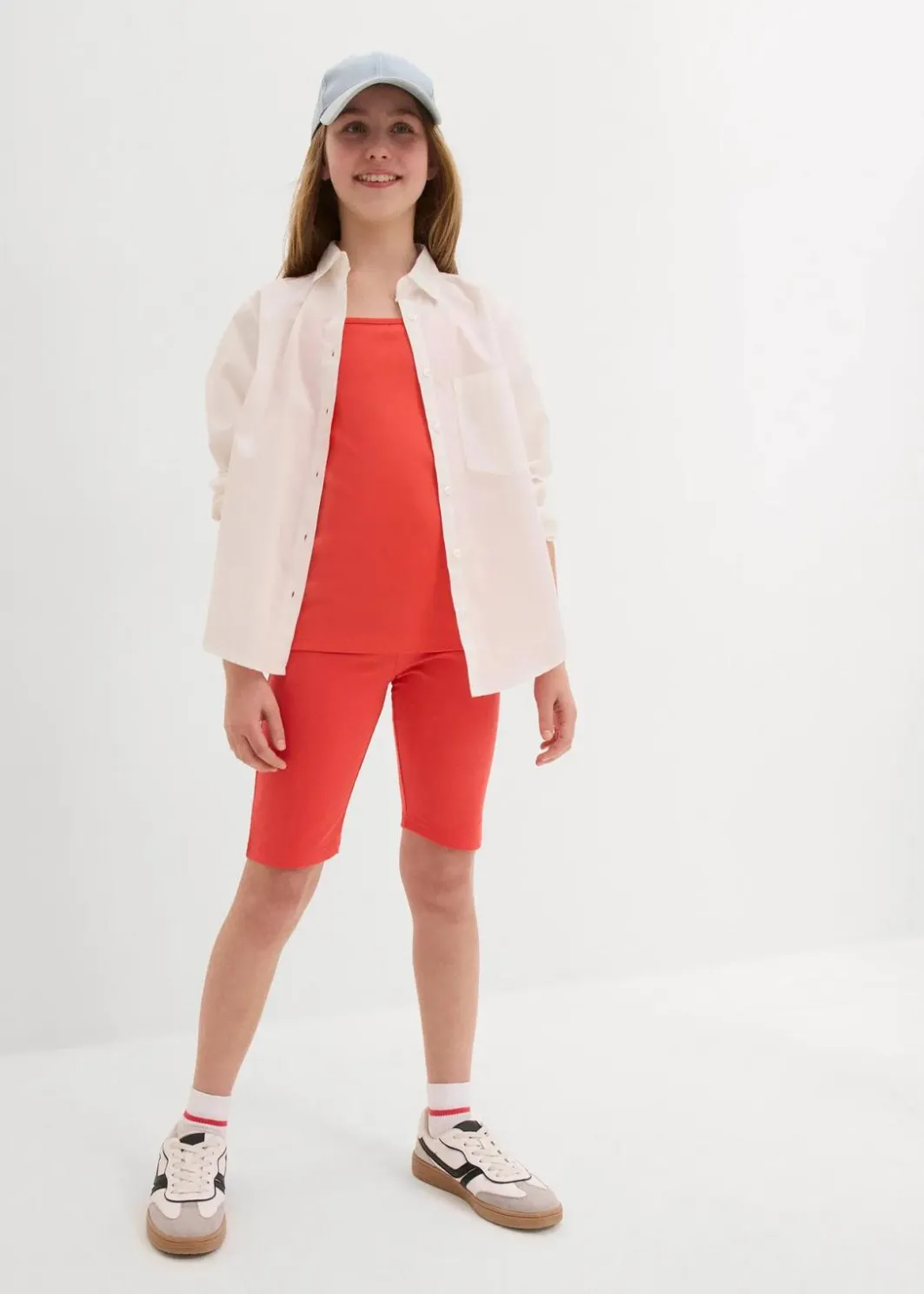 Kinder bonprix Mädchen 9-16 Jahre·Mehrfachpacks|Mädchen 9-16 Jahre·Shirts & Blusen|Spaghettiträger-Top mit Bio-Baumwolle (3er Pack)