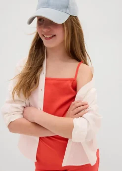 Kinder bonprix Mädchen 9-16 Jahre·Mehrfachpacks|Mädchen 9-16 Jahre·Shirts & Blusen|Spaghettiträger-Top mit Bio-Baumwolle (3er Pack)