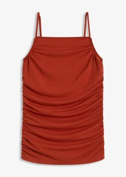 Damen bonprix Shirts & Tops|Spaghettiträger-Top mit Raffungen