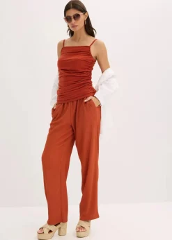 Damen bonprix Shirts & Tops|Spaghettiträger-Top mit Raffungen