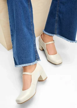 Damen bonprix Pumps|Spangenpumps mit Blockabsatz