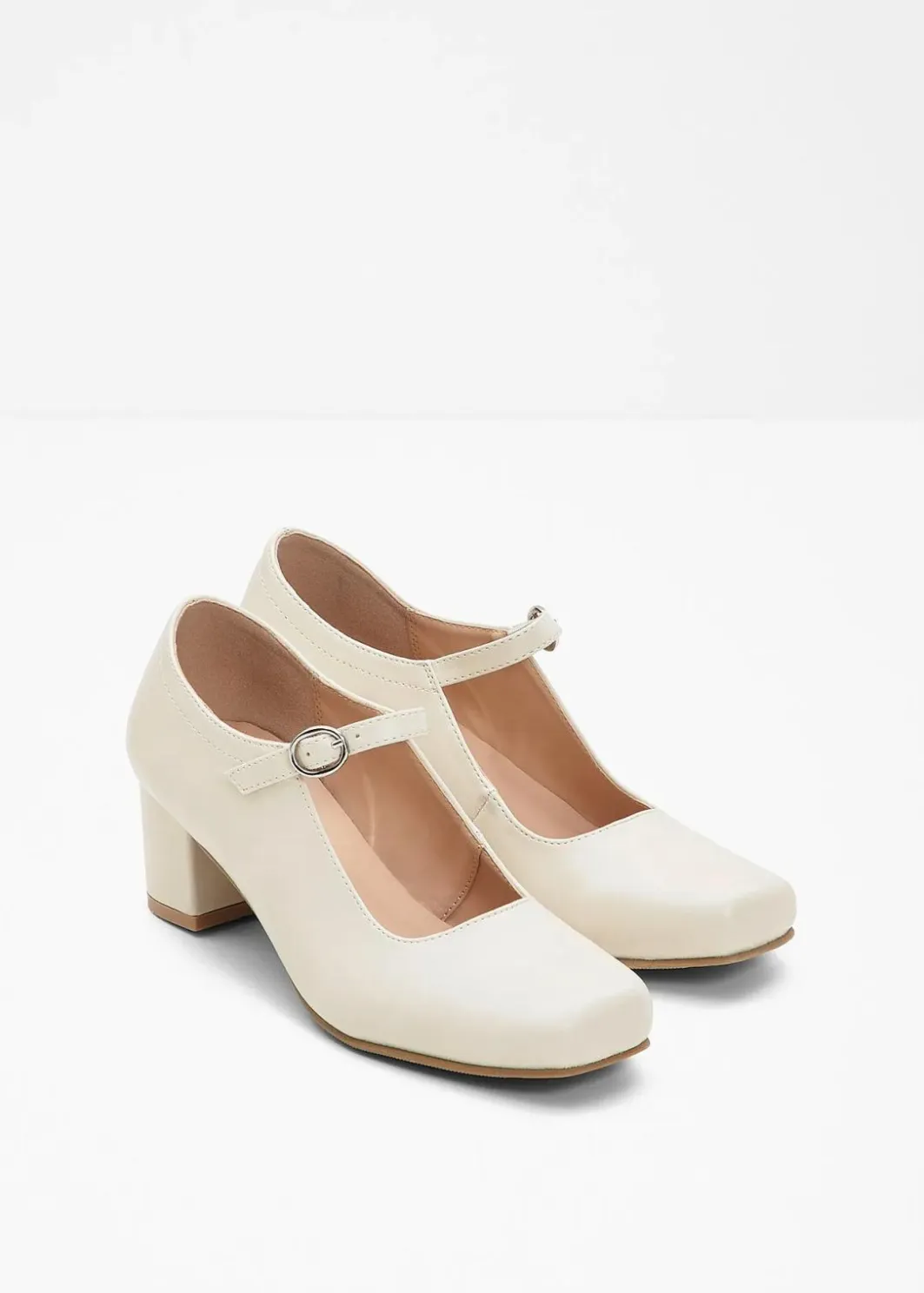 Damen bonprix Pumps|Spangenpumps mit Blockabsatz