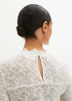 Damen bonprix Bekleidung·Jacken & Mäntel|Blusen & Tuniken|Spitze-Dirndlbluse, langarm