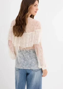 Damen bonprix Bekleidung·Jacken & Mäntel|Blusen & Tuniken|Spitzenbluse