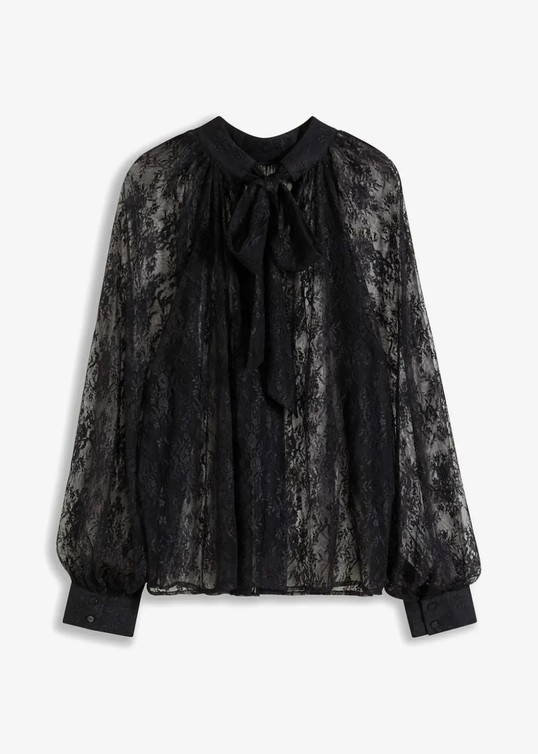 New Spitzenbluse mit leichter Transparenz Damen Bekleidung·Jacken & Mäntel|Blusen & Tuniken