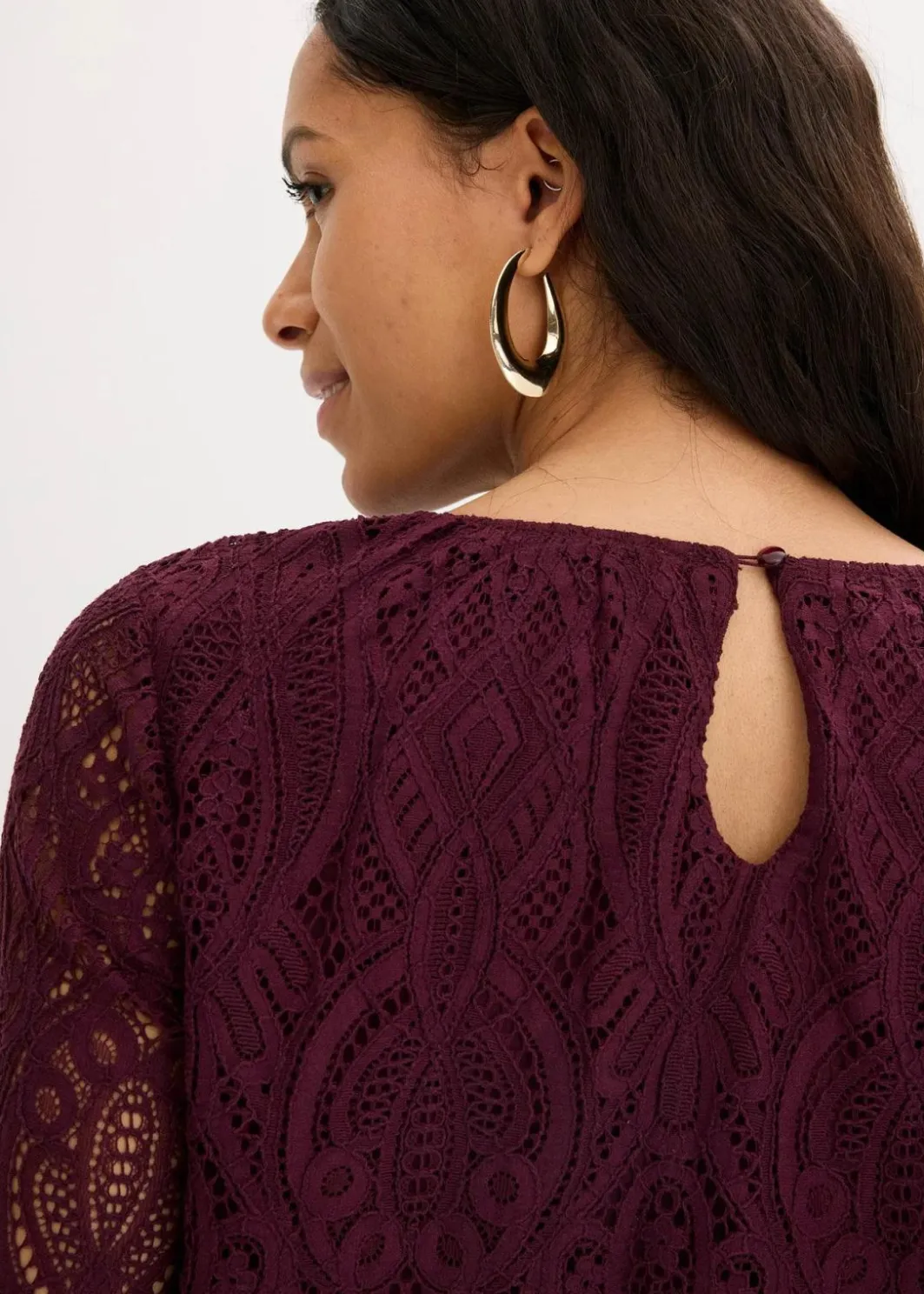 New Spitzen-Bluse mit Volants Damen Bekleidung·Jacken & Mäntel|Blusen & Tuniken