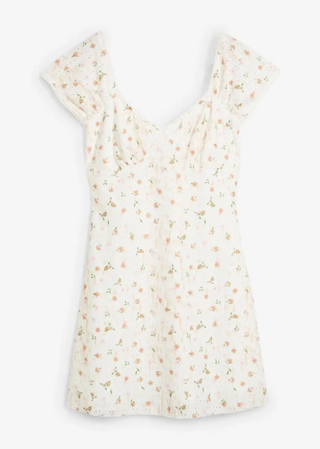 Damen bonprix Kleider|Spitzenkleid mit Blumenprint