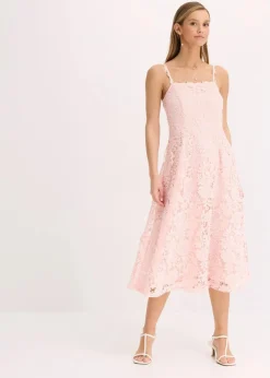 Outlet Spitzenkleid mit dekorierten Trägern Damen Bekleidung·Pullover & Strickjacken|Festliche Mode