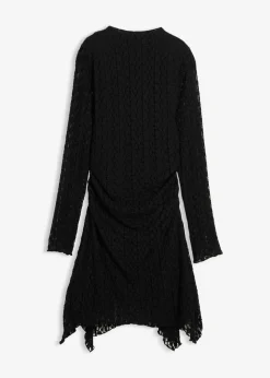 Damen bonprix Kleider|Spitzenkleid mit Zipfelsaum