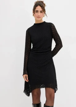 Damen bonprix Kleider|Spitzenkleid mit Zipfelsaum