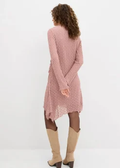 Damen bonprix Kleider|Spitzenkleid mit Zipfelsaum