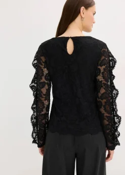 Damen bonprix Shirts & Tops|Spitzen-Shirtbluse