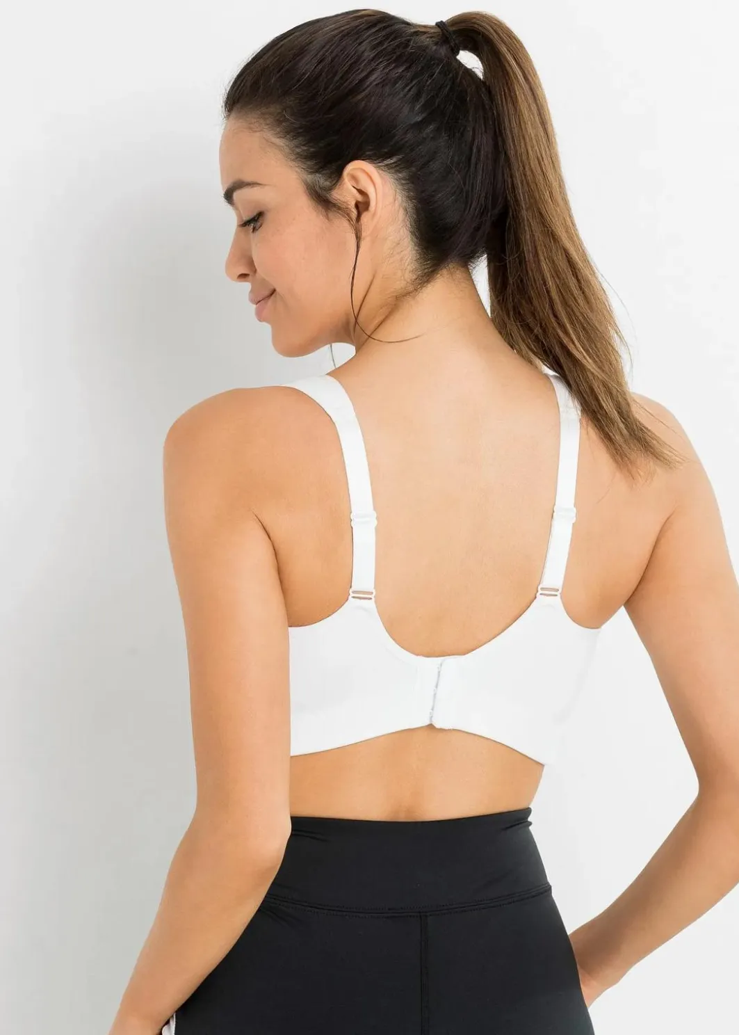Damen bonprix Große Cups D-H|Sportbekleidung|Sport BH mit mittlerem Halt (2er Pack)