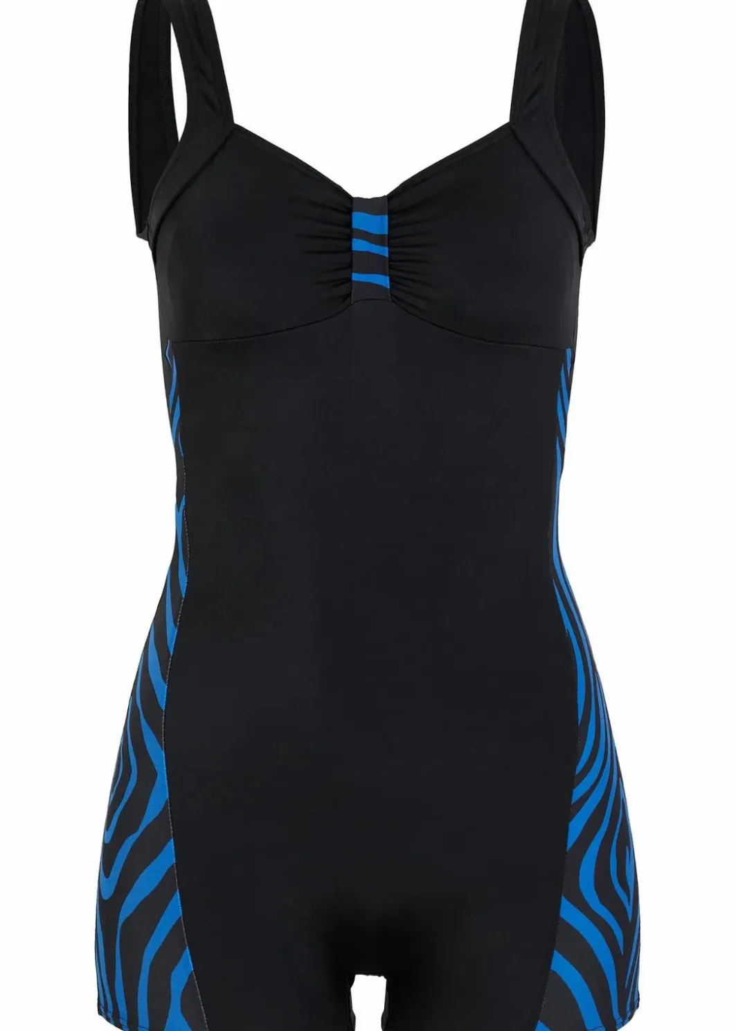 Damen bonprix Nachhaltigere Materialien|Bademode·Badeanzüge|Sport-Badeanzug mit Bein