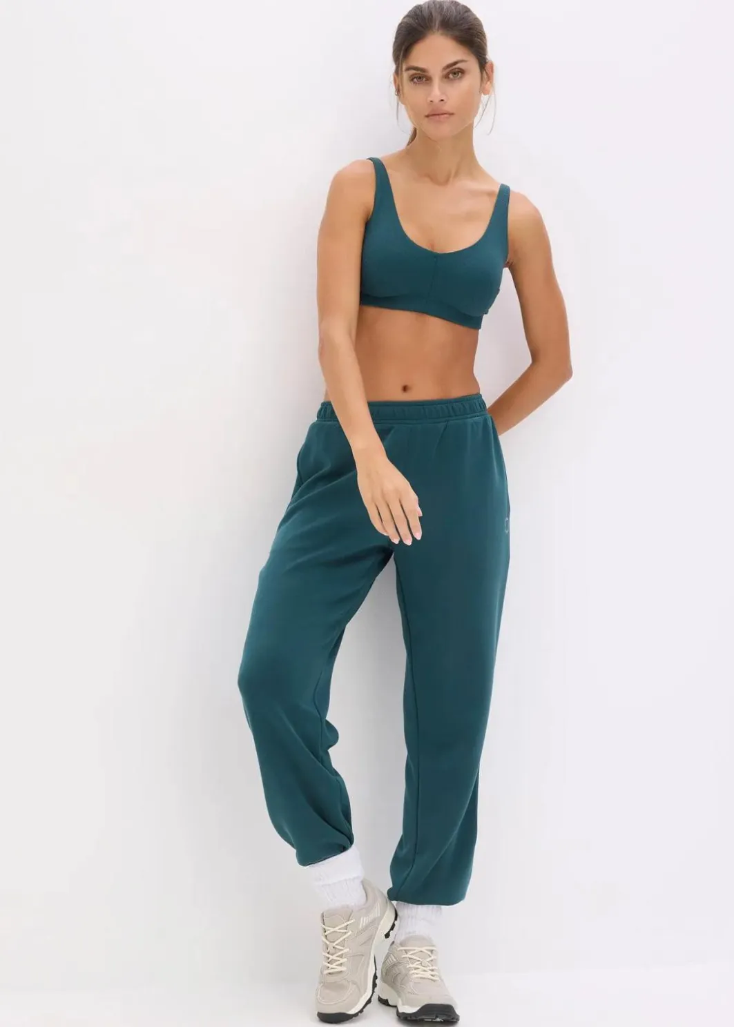 Damen bonprix Wäsche·Große Cups D-H|Wäsche·Bhs|Sport-BH mit leichtem Halt aus geripptem Material