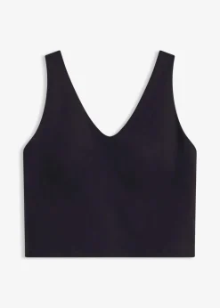 Damen bonprix Wäsche·Bhs|Bhs|Sport-BH Top mit mittlerem Halt und baumwollartigem Griff