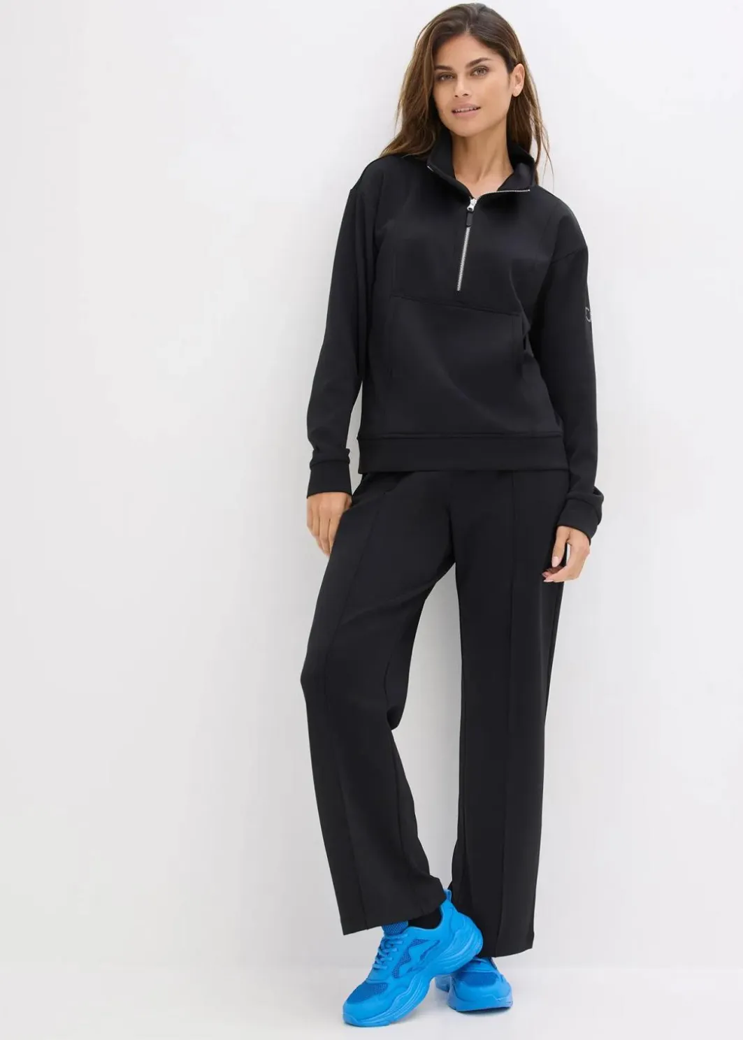 Outlet Sport-Jacke mit Stehkragen Damen Bekleidung·Sweat|Nachhaltigere Materialien