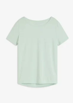 Damen bonprix Shirts & Tops|Sportbekleidung|Sport-Longshirt mit Rückenausschnitt