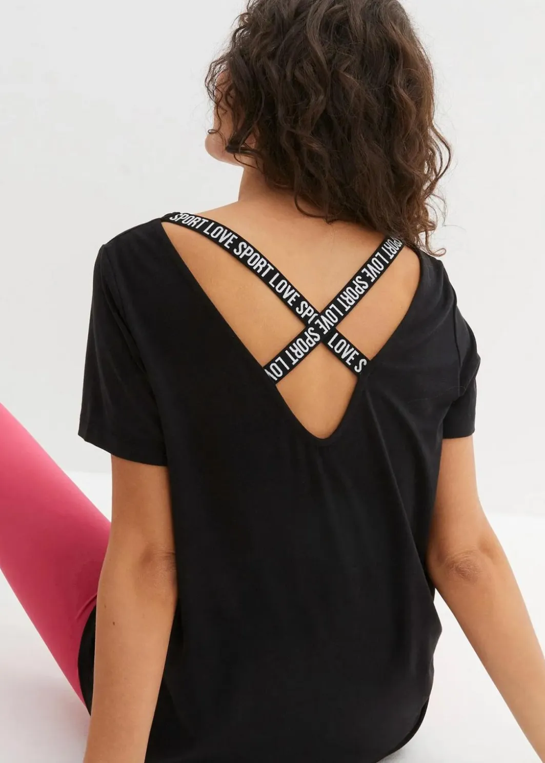Hot Sport-Longshirt mit Rückenausschnitt Damen Bekleidung·Sweat|Nachhaltigere Materialien