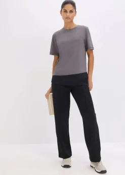 Sport-Shirt mit Strukturoptik Damen Shirts & Tops|Sportbekleidung