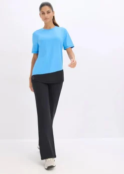 Damen bonprix Shirts & Tops|Sportbekleidung|Sport-Shirt mit Strukturoptik