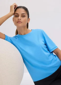 Damen bonprix Shirts & Tops|Sportbekleidung|Sport-Shirt mit Strukturoptik